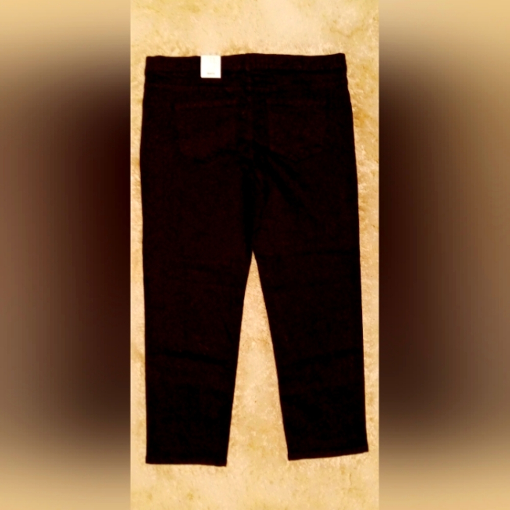 TimeandTrue XL/XG (16-18) MID-Rise Straight black pants